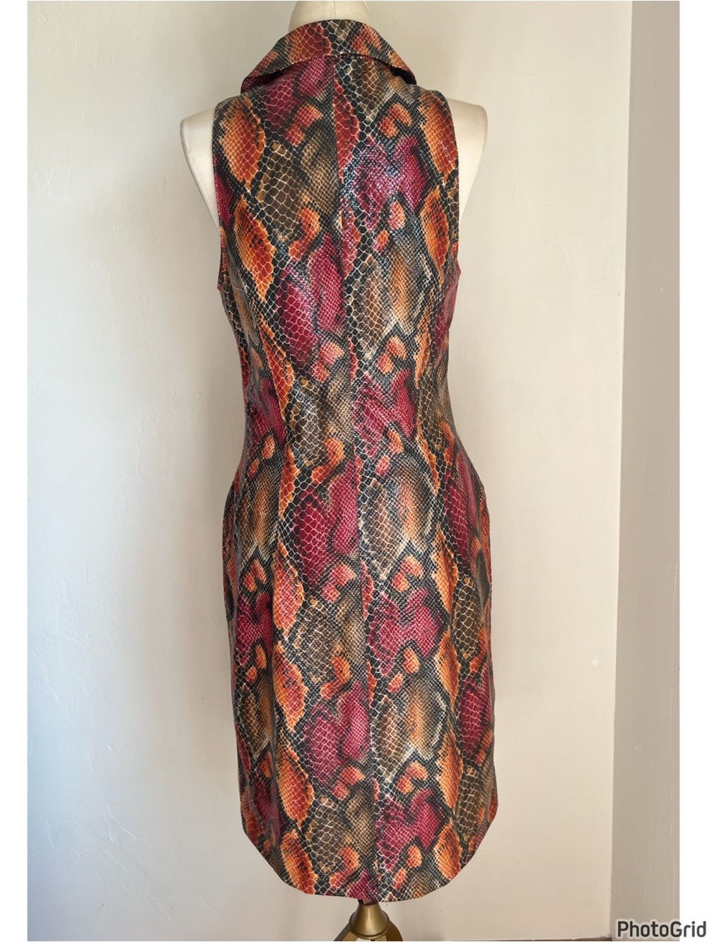 Y2K Vintage Cache Snakeskin Dress - Picture 2 of 3